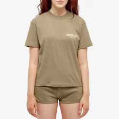 Fear Of God Essentials Logo T-Shirt - Oak