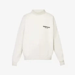 Fear Of God ESSENTIALS Neckline Cotton Blend Sweatshirt - Light Oatmeal