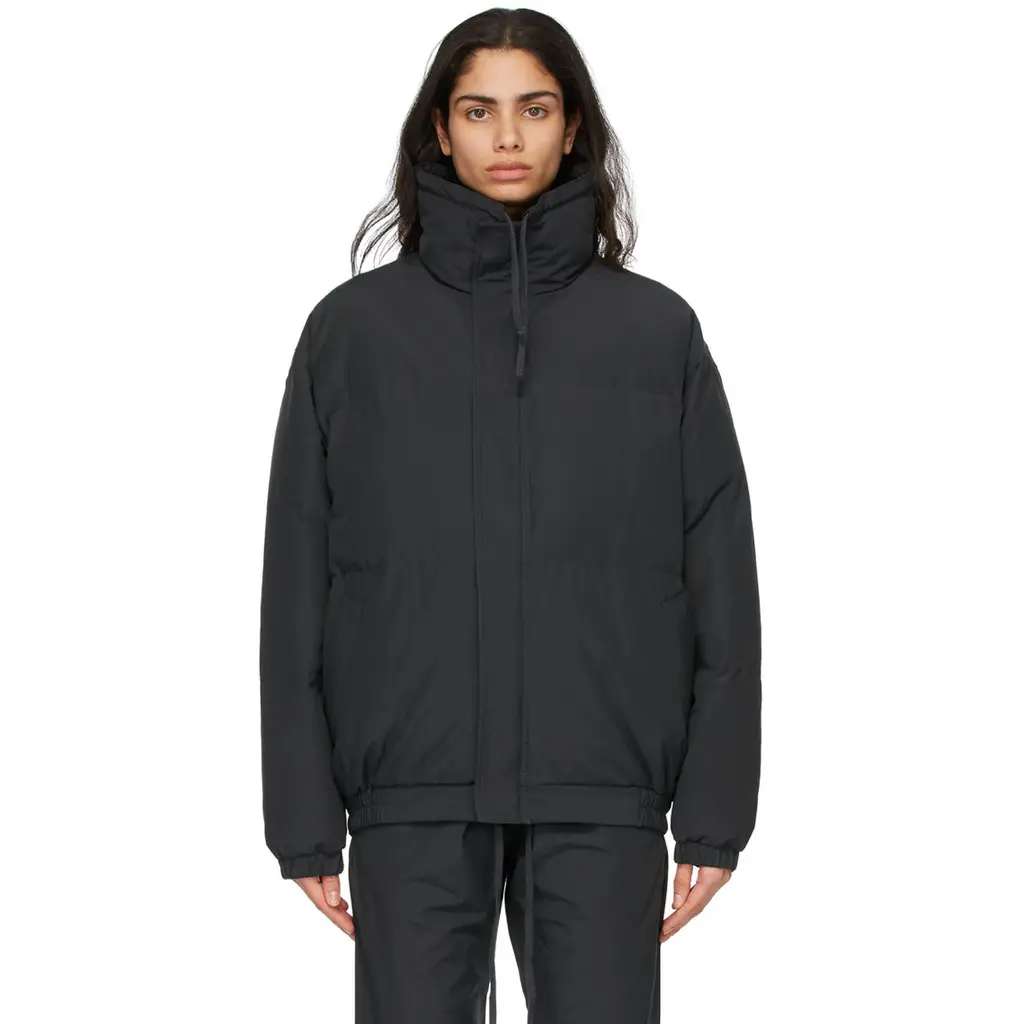 Fear Of God ESSENTIALS Nylon Puffer Jacket - Black