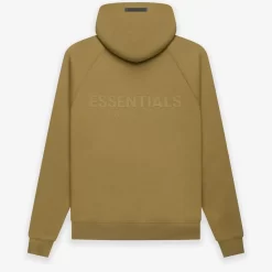 Fear Of God ESSENTIALS Summer Back Logo Popover Hoodie Amber - Amber