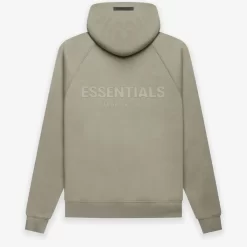 Fear Of God ESSENTIALS Summer Back Logo Popover Hoodie Pistachio - Pistachio