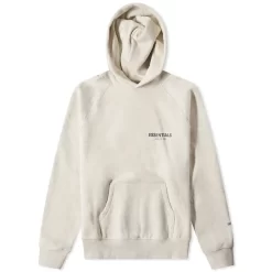 Fear Of God ESSENTIALS Summer Core Popover Hoodie - Light Heather Oatmeal