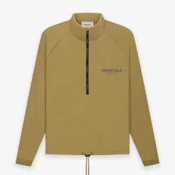 Fear Of God ESSENTIALS Summer Half Zip Track Jacket Amber - Amber