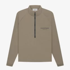Fear Of God ESSENTIALS Summer Half Zip Track Jacket Harvest - Harvest