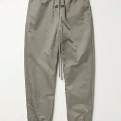Fear Of God ESSENTIALS Tapered Logo-Appliqued Taslan Nylon Track Pants - Desert Taupe