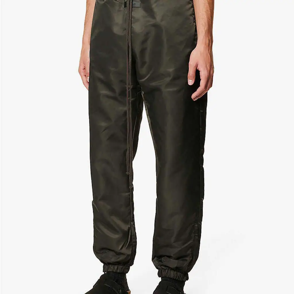 Fear Of God ESSENTIALS Tapered Shell Jogging Bottoms - Off Black - Image 2