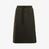 Fear Of God ESSENTIALS Brand Badge Cotton Midi Skirt - Off-Black