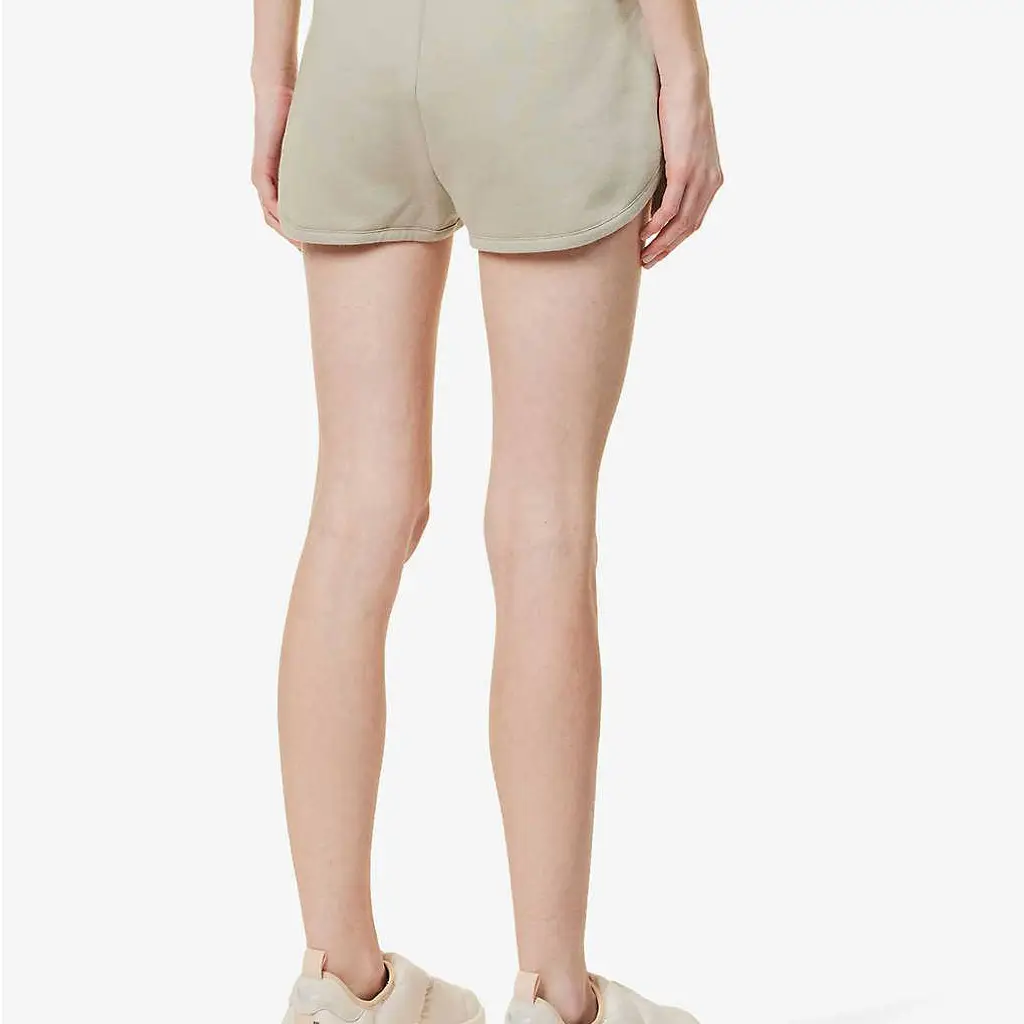 Fear Of God ESSENTIALS Brand Applique Cotton Short - Seal - Image 4