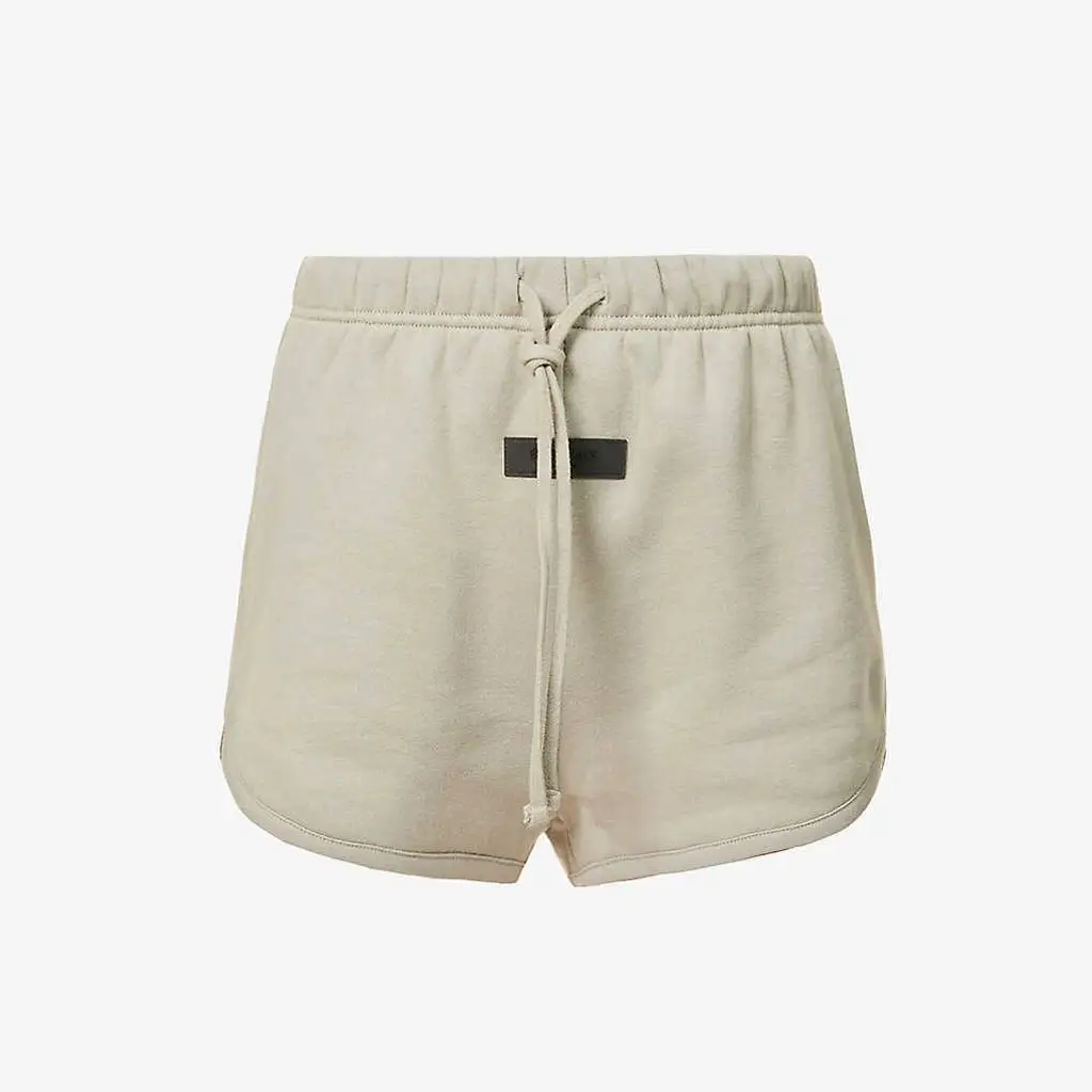 Fear Of God ESSENTIALS Brand Applique Cotton Short - Seal