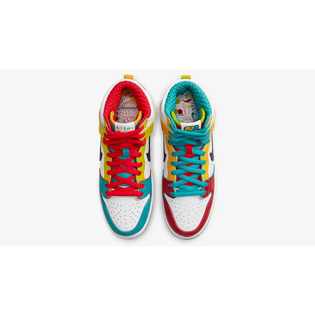FroSkate X Nike SB Dunk High All Love No Hate Multi - Image 2