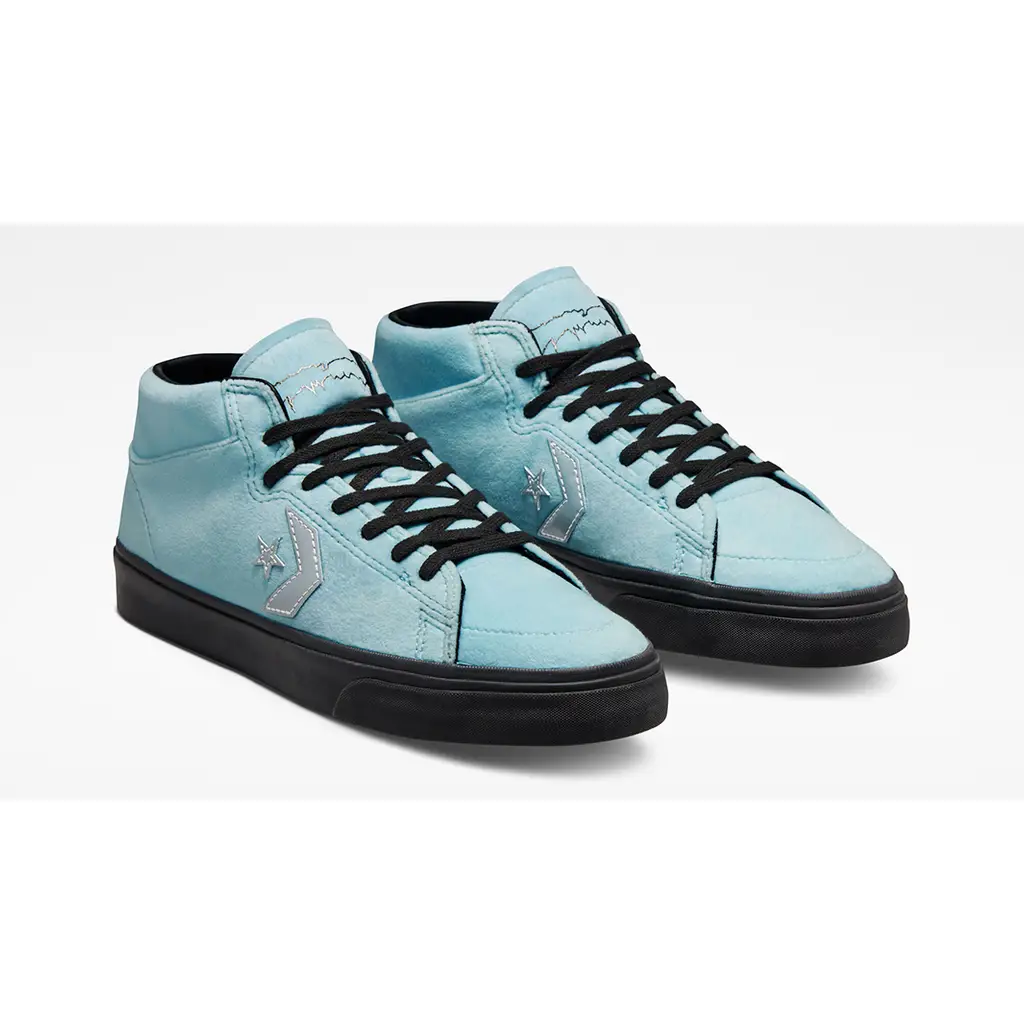 Fucking Awesome X Louie Lopez X Converse Pro Mid Cyan Black - Image 2