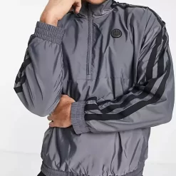 Harden X Adidas Basketball Quarter Zip Sweatshirt Grey - Grey