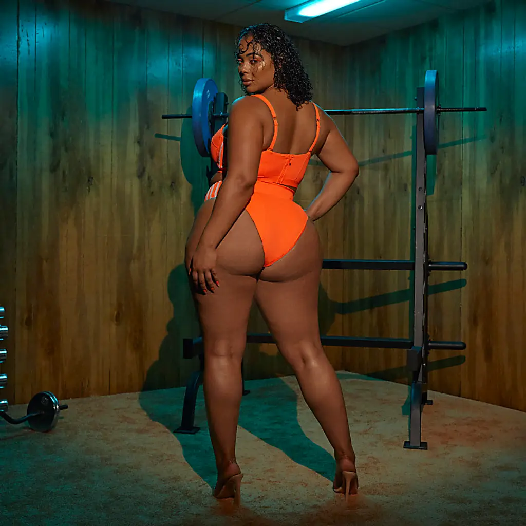 IVY PARK X Adidas Bikini Bottom (Plus Size) - Solar Orange - Image 4