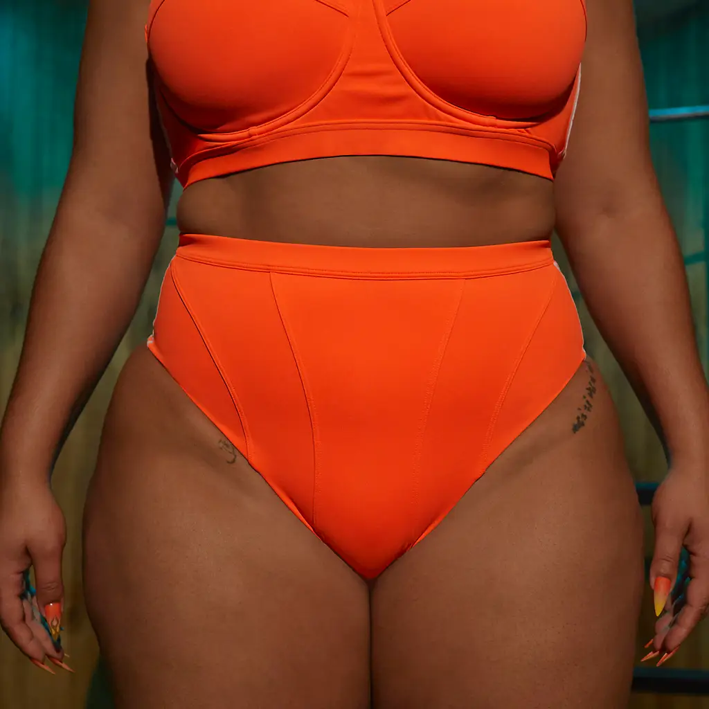 IVY PARK X Adidas Bikini Bottom (Plus Size) - Solar Orange - Image 3