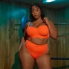 IVY PARK X Adidas Corset Bikini Top (Plus Size) - Solar Orange