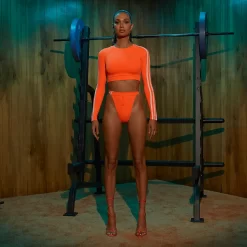 IVY PARK X Adidas Snap Bikini Bottom - Solar Orange