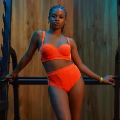 IVY PARK X Adidas Corset Bikini Top - Solar Orange