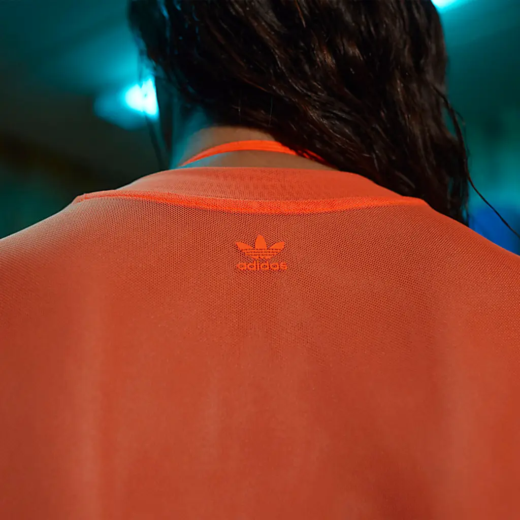 IVY PARK X Adidas Swim Cover-Up Dress - Solar Orange - Image 4