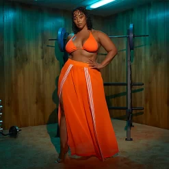 IVY PARK X Adidas Swim Cover-Up Skirt (Plus Size) - Solar Orange