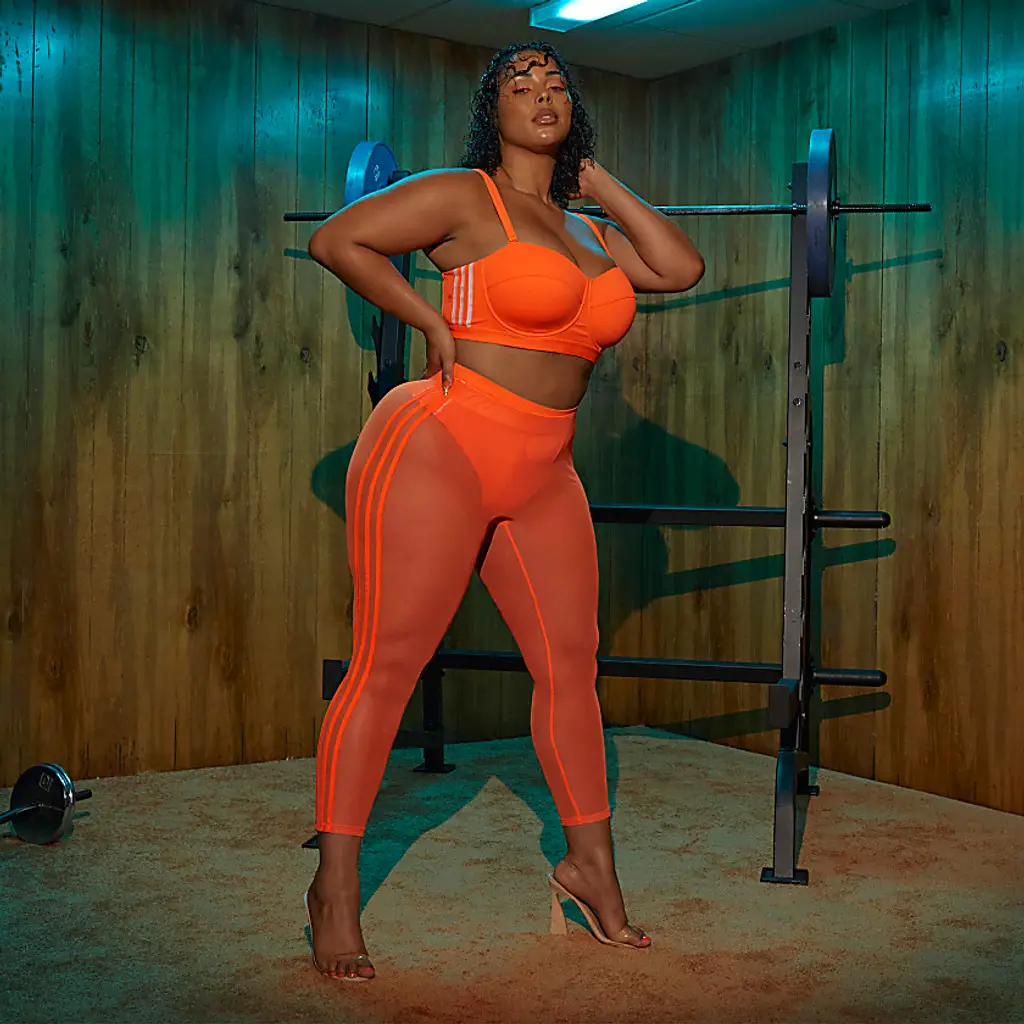 IVY PARK X Adidas Swim Leggings (Plus Size) - Solar Orange - Image 6