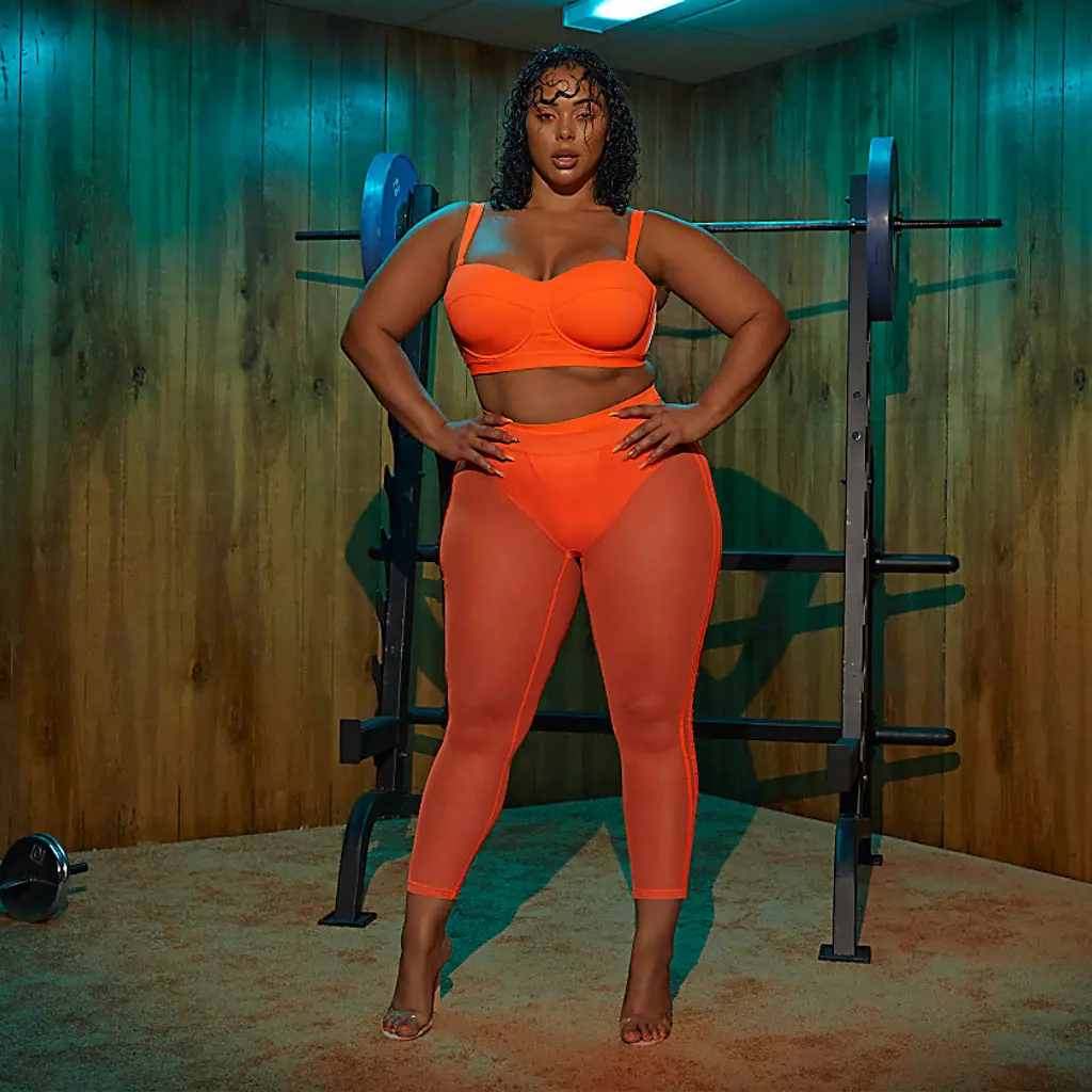 IVY PARK X Adidas Swim Leggings (Plus Size) - Solar Orange
