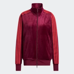IVY PARK X Adidas Velour Track Top - Cherry Wood