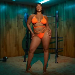 IVY PARK X Adidas Wrap Bikini Bottom (Plus Size) - Solar Orange