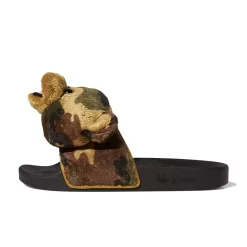 Jeremy Scott X Adidas Adilette Teddy Slides Black