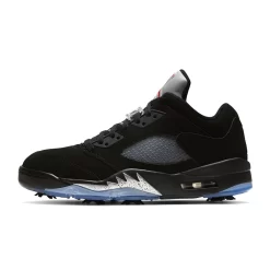 Nike Jordan 5 Golf Black Metallic Silver
