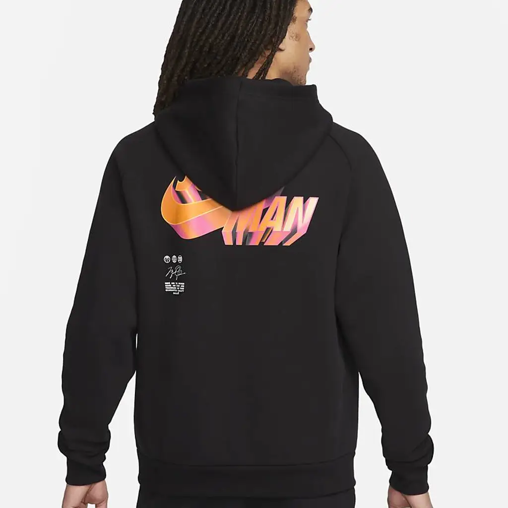 Nike Jordan Jumpman Fleece Pullover Hoodie - Black - Image 2