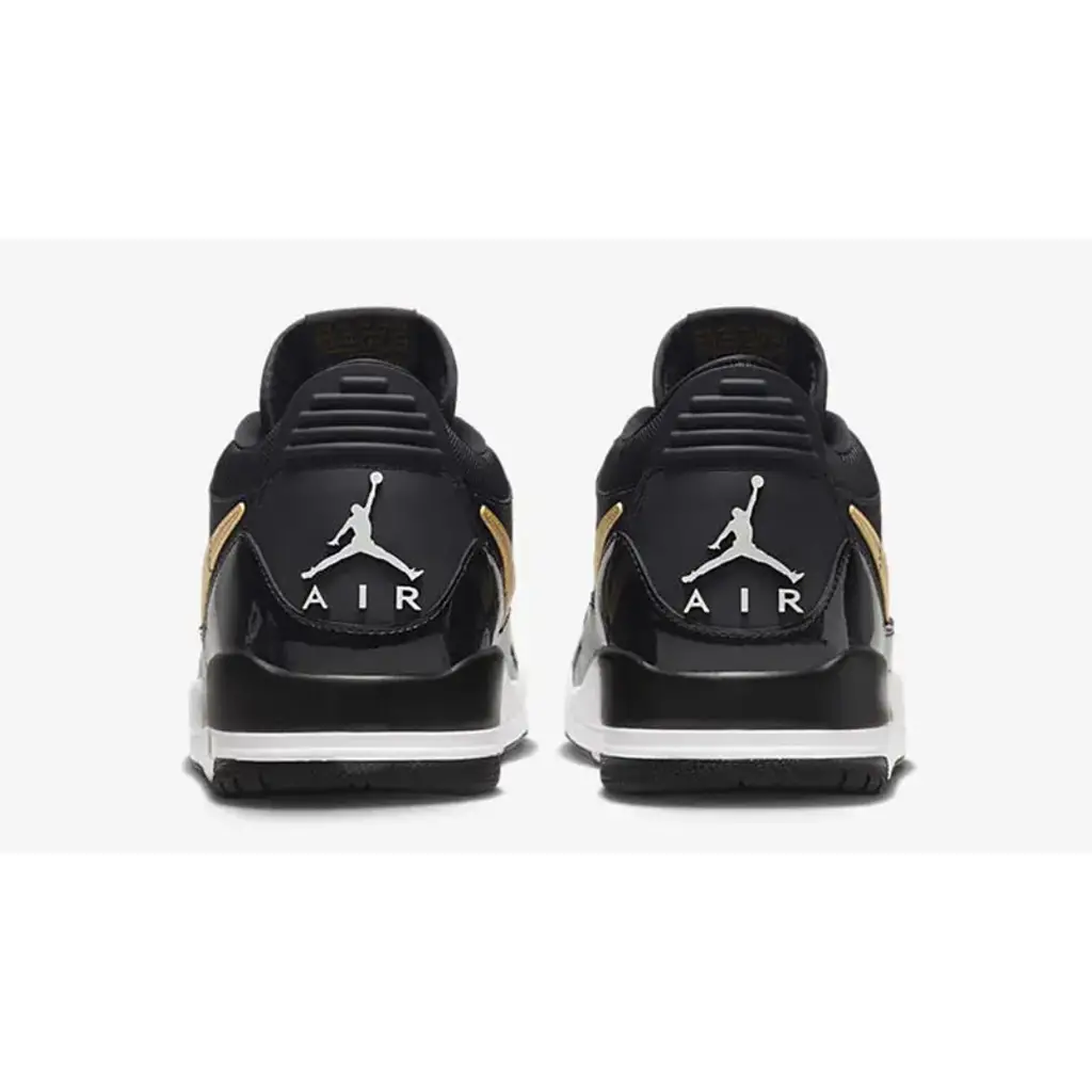 Nike Jordan Legacy 312 Low Patent Black Gold - Image 4