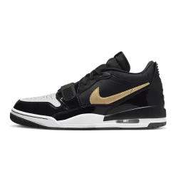 Nike Jordan Legacy 312 Low Patent Black Gold