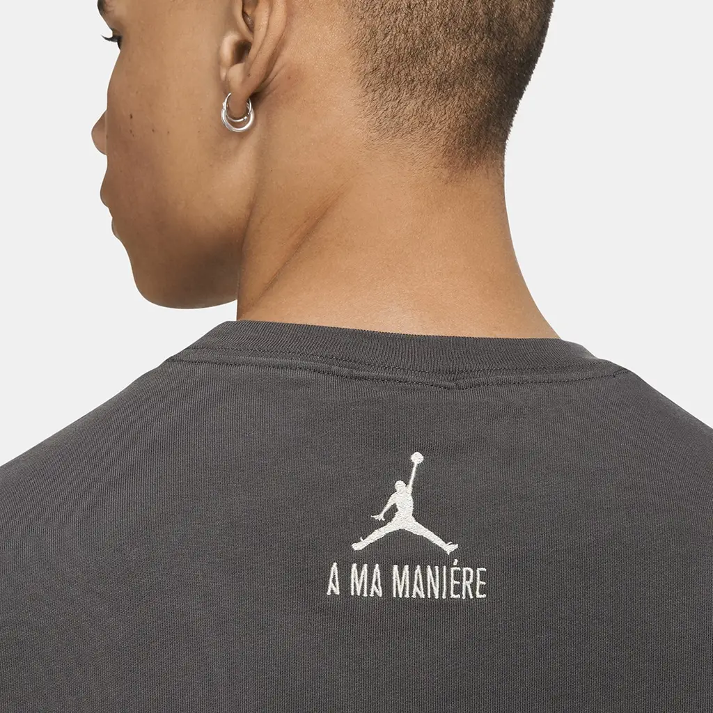Nike Jordan X A Ma Maniere Short Sleeve T-Shirt - Grey - Image 5
