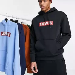 Levis Levi's Boxtab Logo Hoodie - Black