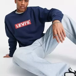 Levis Levi's Boxtab Logo Sweatshirt - Navy