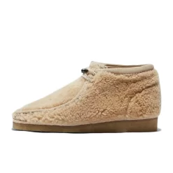 Moncler X Clarks Originals Wallabee Borg Boots Beige