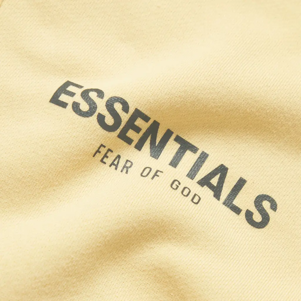 MR Porter X Fear Of God Essentials Logo-Print Jersey Sweatpants Cream - Cream - Image 4