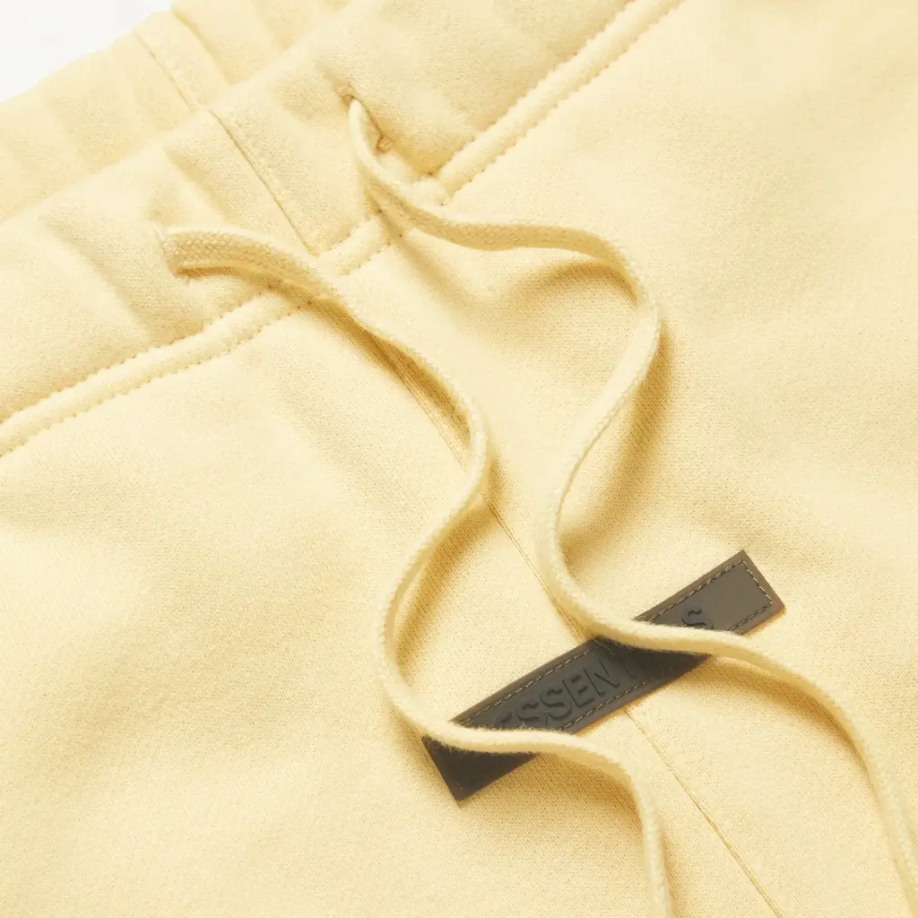 MR Porter X Fear Of God Essentials Logo-Print Jersey Sweatpants Cream - Cream - Image 3