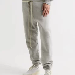 MR Porter X Fear Of God The Vintage Tapered Cotton-Jersey Sweatpants Grey - Grey