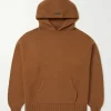 MR Porter X Fear Of God Wool And Cashmere-Blend Hoodie Brown - Brown