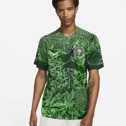 Nigeria 2022/23 Stadium Home Nike Dri-FIT Football Shirt - Green Spark