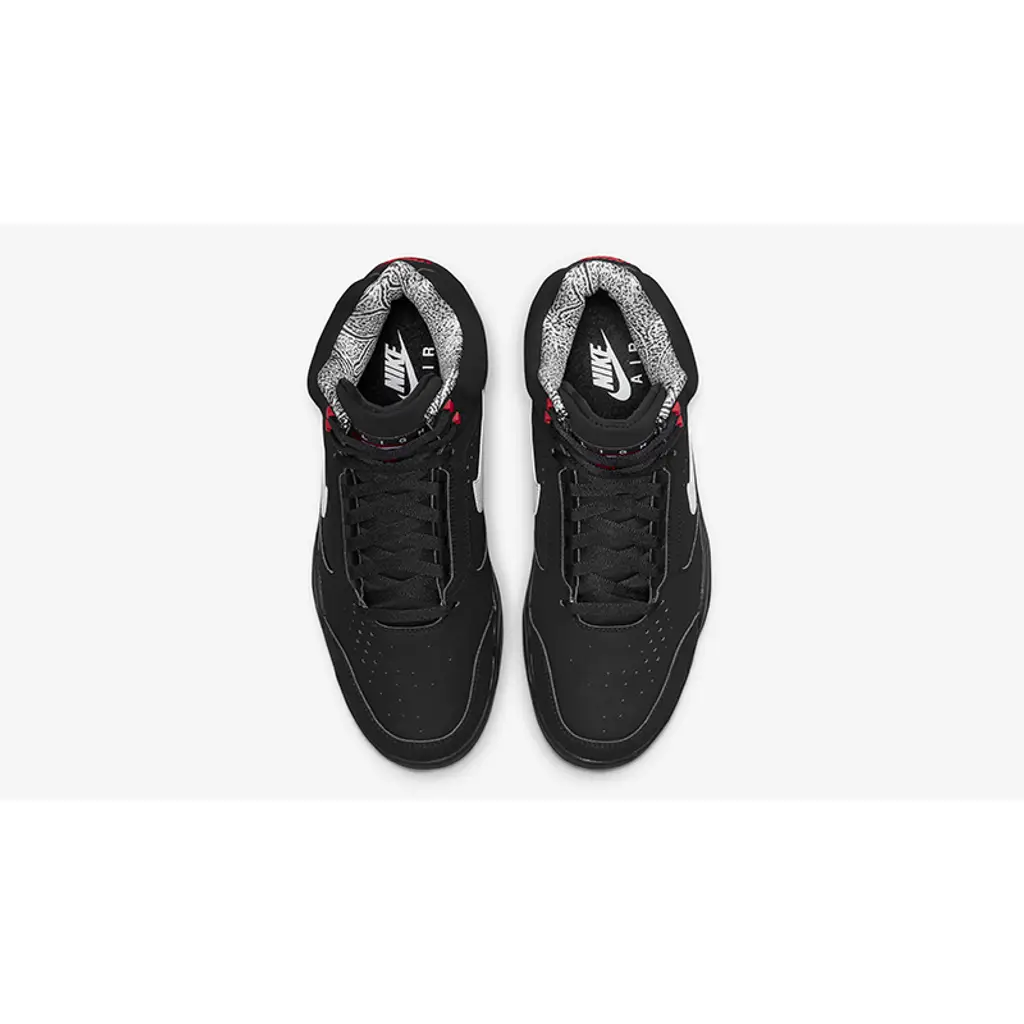 Nike Air Flight Lite Mid Black White Red - Image 3