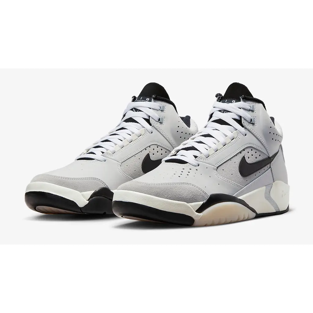Nike Air Flight Lite Mid Grey Black - Image 2