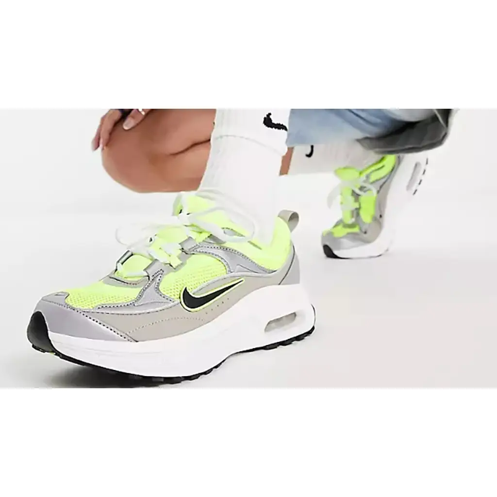 Nike Air Max Bliss Silver Neon Yellow - Image 3