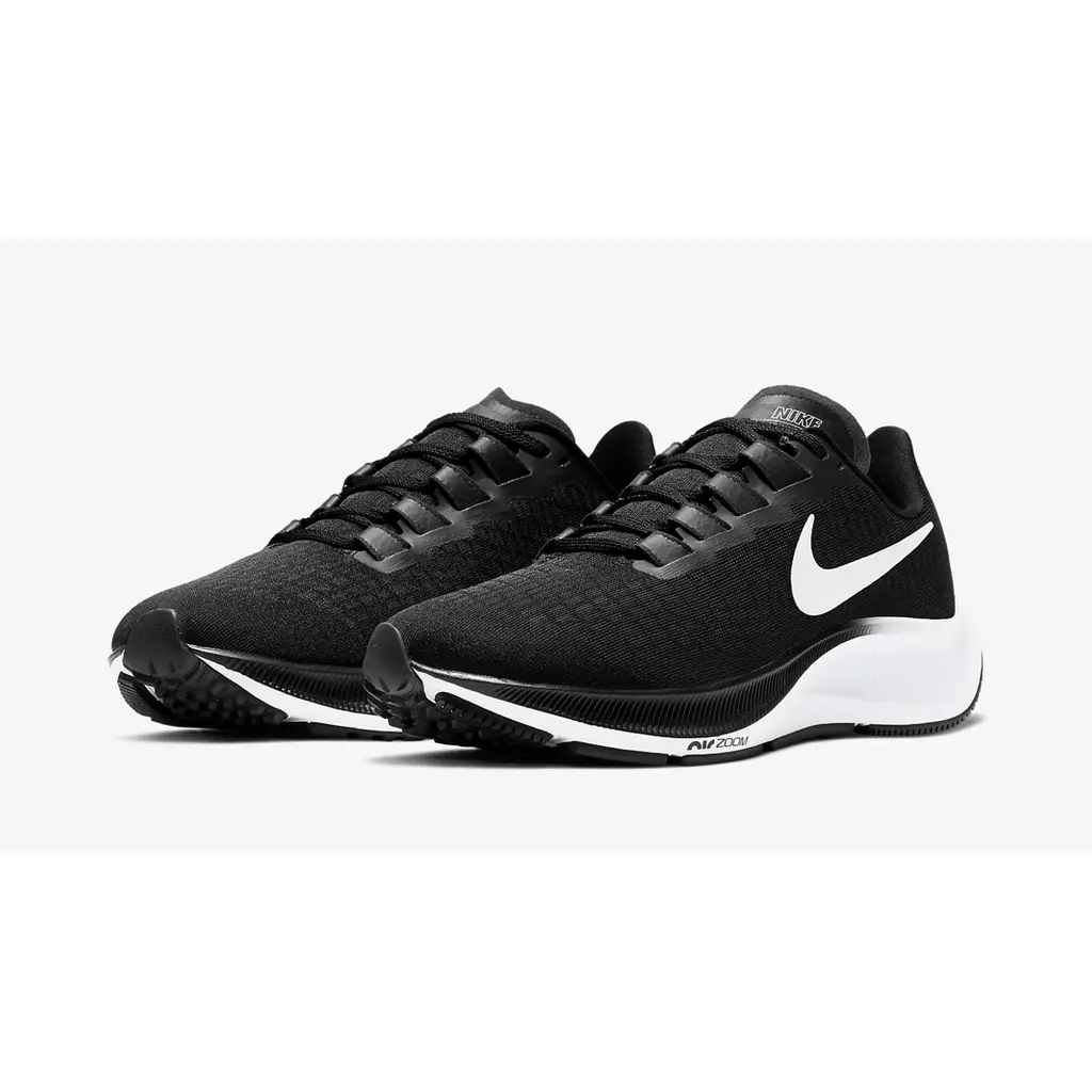 Nike Air Zoom Pegasus 37 Black White - Image 2