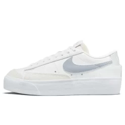 Nike Blazer Low Platform White Grey