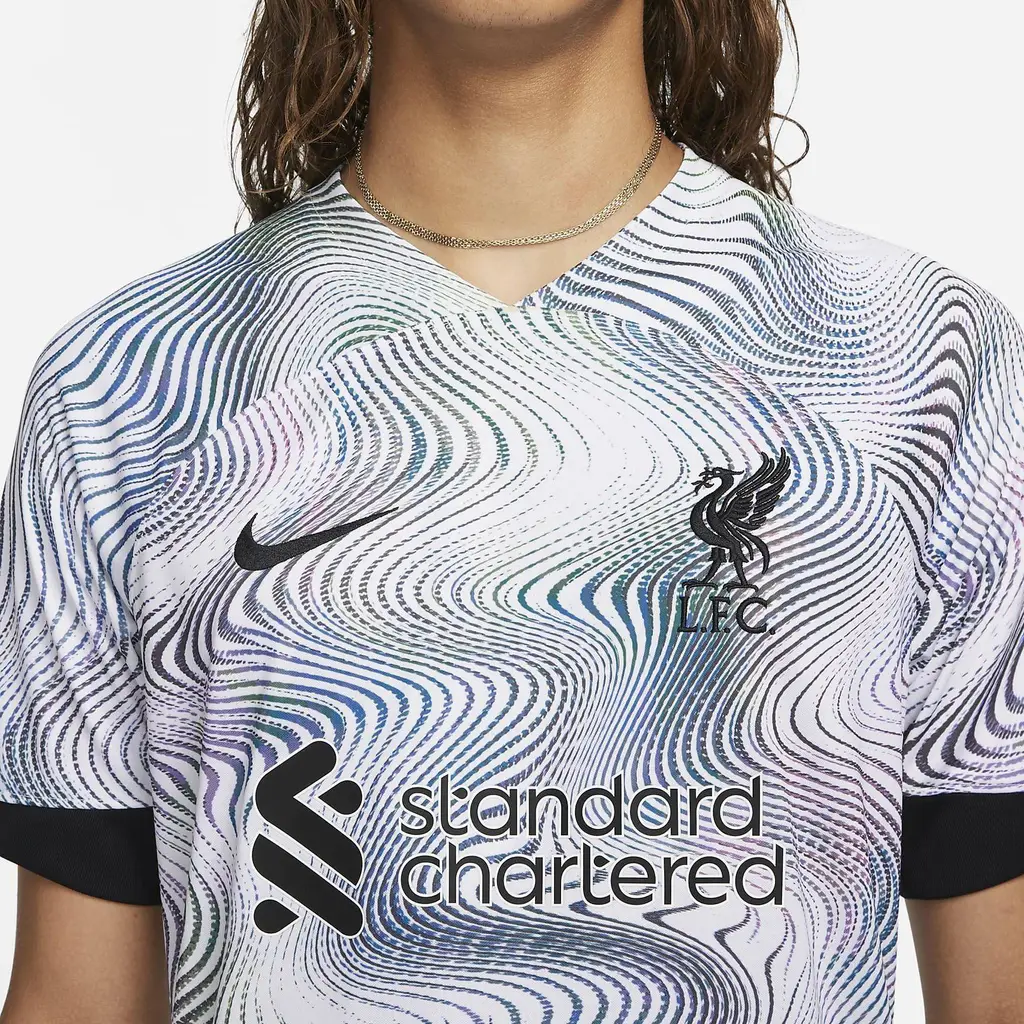 Nike Dri-Fit Football Shirt Liverpool FC 2022/23 Stadium Away - White - Image 4