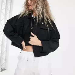 Nike Mini Swoosh Utility Jacket - Black
