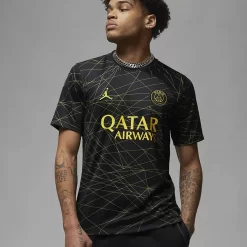 Nike Paris Saint Germain 2023/24 Stadium Fourth Jordan Dri-FIT Football Shirt - Black