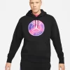 Nike Paris Saint-Germain Fleece Pullover Hoodie - Black